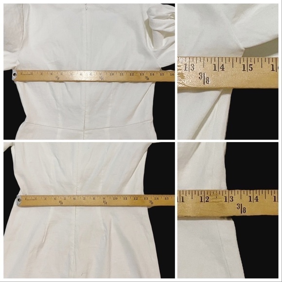 NWT‎ A.L.C. Mirren Twist-Front White Linen Mini Dress - Picture 13 of 14